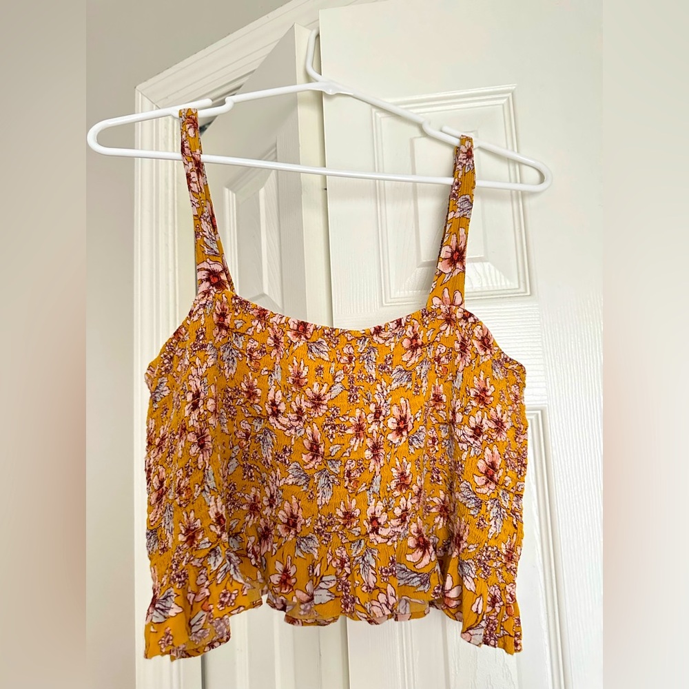 Floral Cropped Tank Top
